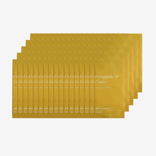 [라브아] 대용량 벌크형 센티드 드라이시트 프랑지파니&amp;가이악 (1box/400매)
